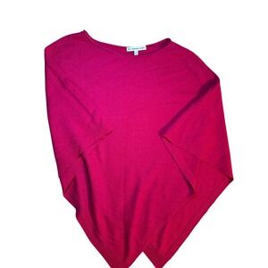 The Cashmere Project Pink Knit Poncho Top Oversized Asymmetrical ONESIZE